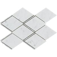 Керамогранит LAntic Colonial Victorian Mosaics Rhombus Carrara Aluminium 20.5x24
