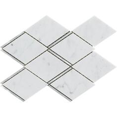 Керамогранит LAntic Colonial Victorian Mosaics Rhombus Carrara Aluminium 20.5x24