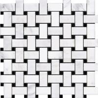 Керамогранит LAntic Colonial Victorian Mosaics Trenzado Marmara Negro 30x30