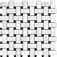 Керамогранит LAntic Colonial Victorian Mosaics Trenzado Marmara Negro 30x30