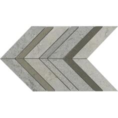 Камень LAntic Colonial World Mosaics Amsterdam Chevron Grey 28x19.5