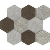 Камень LAntic Colonial World Mosaics Hexagon Texture Brown 29.9x25.9