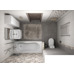 Плитка Fiori Grigio темно-серый 1064-0101(1064-0046) 20х60 - фото в интерьере