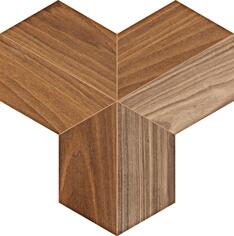 Керамогранит Lea Ceramiche Bio Select Whirl Mix Walnut 36.8x42.5