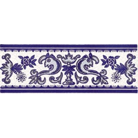 Керамика Mainzu Cuarteo Azul Cenefa 7x20