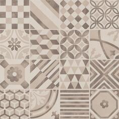 Керамогранит Marazzi Block White Greige Beige Decoro Mix 15x15
