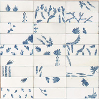 Керамогранит Marazzi Rice Bianco Decoro Leaf Lux 5x15