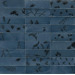 Керамогранит Marazzi Rice Blu Decoro Leaf Lux 5x15