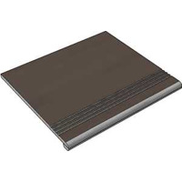 Неглазурованный керамогранит MEGA TILE Crayon GBB_TCCoffeeBrownMat30_4 Ступень