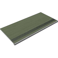 Неглазурованный керамогранит MEGA TILE Crayon GBBTCLightGreenMat36_4 Ступень