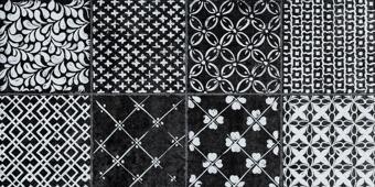 Керамогранит Mirage Bottega 225 Charme Maioliche Light Black 30x60