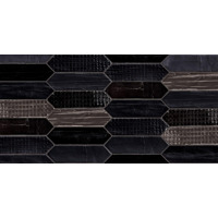 Керамогранит Mirage Charme Tissue Nat Noir 7.5x28