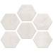 Керамогранит Monocibec Thema Snow Esagonetta Mosaico Lato 8 Naturale 30x40