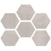 Керамогранит Monocibec Thema Steel Esagonetta Mosaico Lato 8 Naturale 30x40