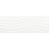 Navarti Flat Ondas Blanco Brillo 25x70