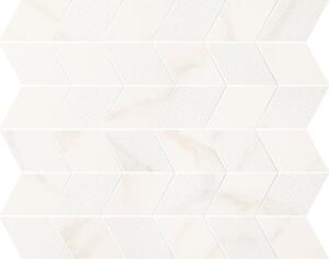 Керамогранит Panaria Trilogy Mosaico Freccia Calacatta White Soft 30x35