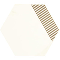 Керамогранит Paradyz Calacatta Heksagon B Mat Inserto 17.1x19.8