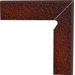 Клинкер Paradyz Cloud Brown Duro Cokol Prawy 2-Elementowy 8.1x30
