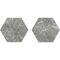 Керамогранит Paradyz Marvelstone Grey Heksagon Gres Szkl Mat 17.1x19.8