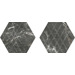 Керамогранит Paradyz Marvelstone Light Grey Heksagon Gres Szkl Mat 17.1x19.8