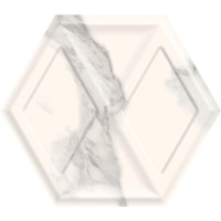 Керамика Paradyz Morning Bianco Heksagon Struktura Gloss 17.1x19.8