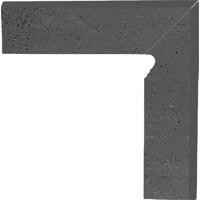Клинкер Paradyz Semir Grafit Cokol Prawy 2-Elementowy 8.1x30