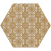Керамика Paradyz Shiny Lines Gold Heksagon Inserto E 19.8x17.1