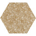 Керамика Paradyz Shiny Lines Gold Heksagon Inserto F 19.8x17.1