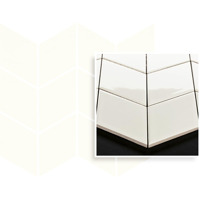 Керамогранит Paradyz Universal Mosaics Prasowana Bianco Romb Braid Mozaika 20.5x23.8