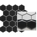Керамогранит Paradyz Universal Mosaics Prasowana Nero Hexagon Mozaika 22x25.5