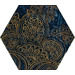 Стекло Paradyz Urban Colours Blue Inserto Glass Heksagon B 19.8x17.1