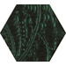 Стекло Paradyz Urban Colours Green Inserto Glass Heksagon 19.8x17.1