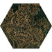 Стекло Paradyz Urban Colours Green Inserto Glass Heksagon B 19.8x17.1