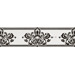 Керамика Piemme Valentino Elite Bianco Nero Frise 8x30