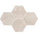 Керамогранит Provenza Gesso Esagona Patchwork Natural White 25.5x29.4