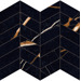 Керамогранит Provenza Unique Marble Mosaico Arrows Sahara Noir Silktech 30x30