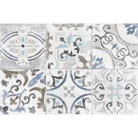 Керамика Ragno Craft Grigio Decor Liberty Bianco Grigio Blu 25x38