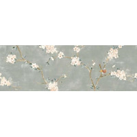 Керамика Ragno Mixed Verde Decoro Fiori di Pesco B 40x120