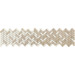 Керамика Ragno Terracruda Mosaico Degrade Sabbia Luce 33.2x128.8