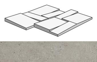 Керамогранит Rex La Roche Grey Mod. Mureto 3D 30x30