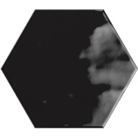 Керамика Ribesalbes Geometry Hex Black Glossy 15x17.3