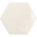 Керамика Ribesalbes Geometry Hex Ivory Glossy 15x17.3