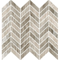 Керамогранит Ricchetti Blendwood Ash Mosaico Chevron Nat Ret 35x37
