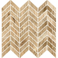 Керамогранит Ricchetti Blendwood Beige Mosaico Chevron Nat Ret 35x37