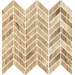 Керамогранит Ricchetti Blendwood Beige Mosaico Chevron Nat Ret 35x37