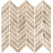 Керамогранит Ricchetti Blendwood Cappuchino Mosaico Chevron Nat Ret 35x37