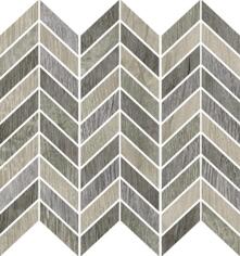 Керамогранит Ricchetti Blendwood Multigrey Mosaico Chevron Nat Ret 35x37