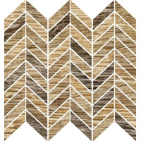 Керамогранит Ricchetti Blendwood Multiwood Mosaico Chevron Nat Ret 35x37