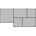 Керамогранит Ricchetti Les Dalles Des Chateaux Modulo Gris 3C Nt 66.6x133.3