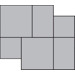 Керамогранит Ricchetti Les Dalles Des Chateaux Modulo Noir 3A Nt 100x116.6